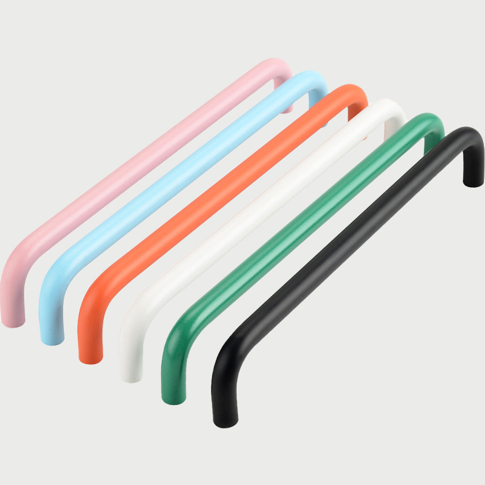 Big Size Colorful Double Curved Drawer Door Handles