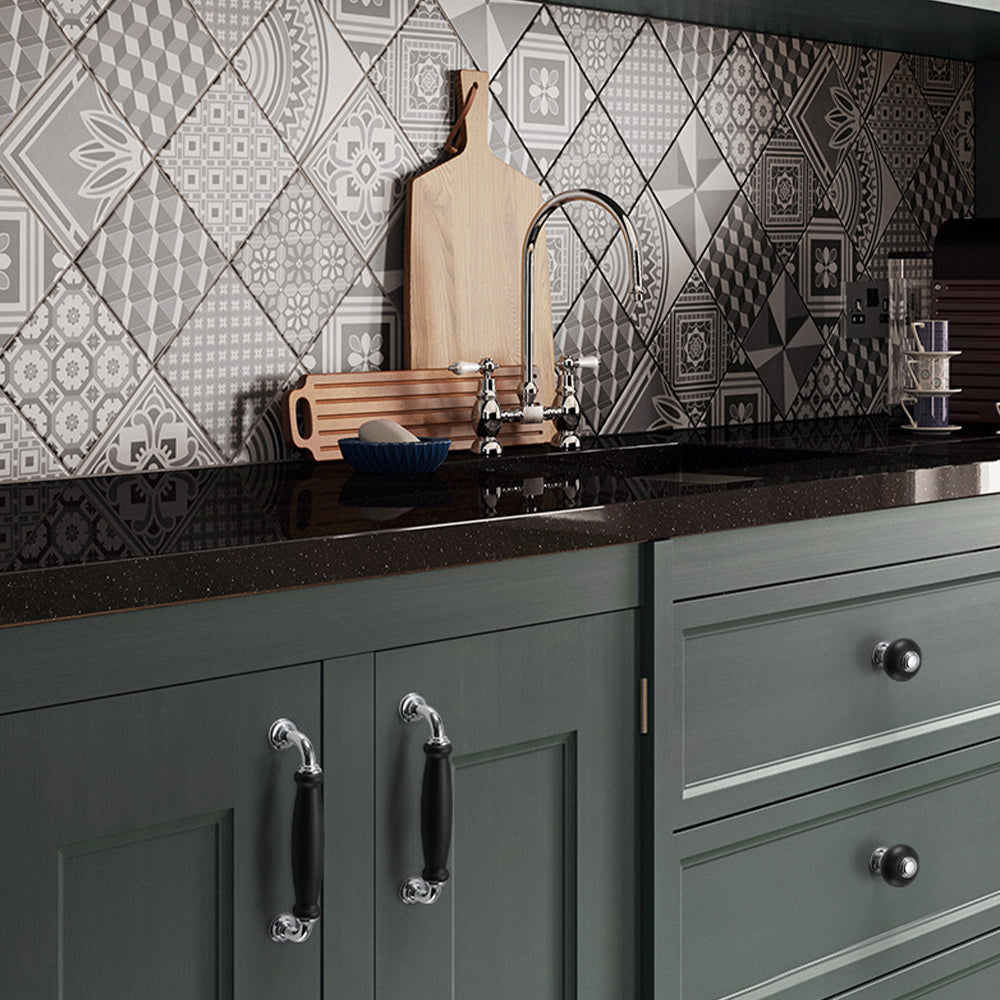 European Solid Zinc Alloy Kitchen Cabinet Handles