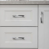 Contemporary Curve Zinc Alloy Kitchen Cabinet Handles