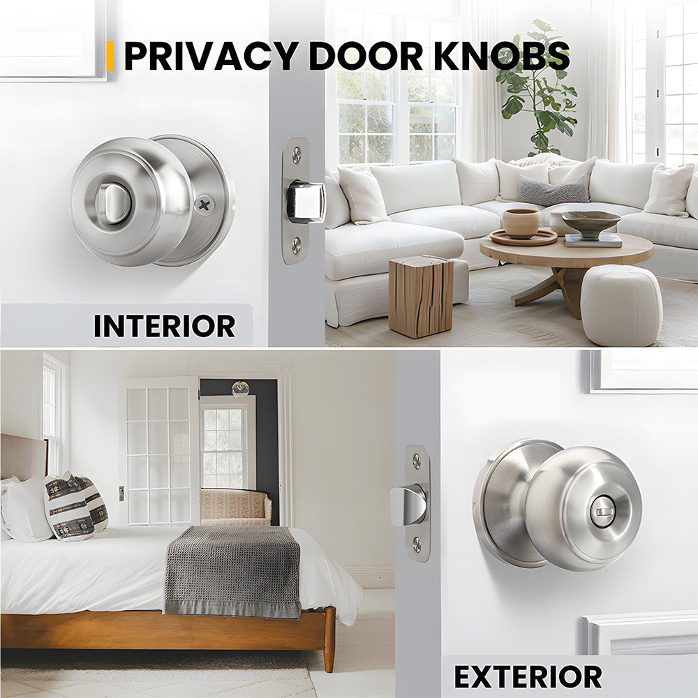 Keyless Interior Privacy Door Knobs