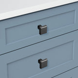 Modern Minimalist Zinc Alloy Square Cabinet Handle