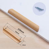 Morden Solid Wood Cabinet Drawer Pulls Wardrobe Handles Knobs for Home