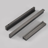 Solid Brass Door Handles Modern Fashion Grey Cabinet and Drawer Hardware Pulls