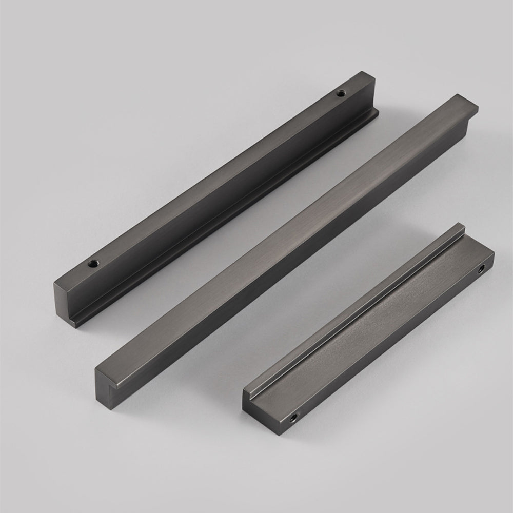 Solid Brass Door Handles Modern Fashion Grey Cabinet and Drawer Hardware Pulls