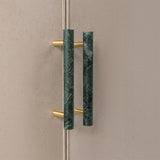 Modern Marble&ZincAlloy T-Bar Kitchen Cabinet Pulls