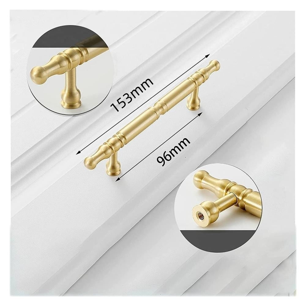 Antique Gold Door Handles Vintage Kitchen Cabinet Pulls