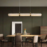 Alabaster Cylindrical Chandelier - View 2