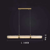 Alabaster Cylindrical Chandelier - View 7