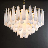 Alabaster Feathery Chandelier | Minimalist Chandelier Styles - View 4