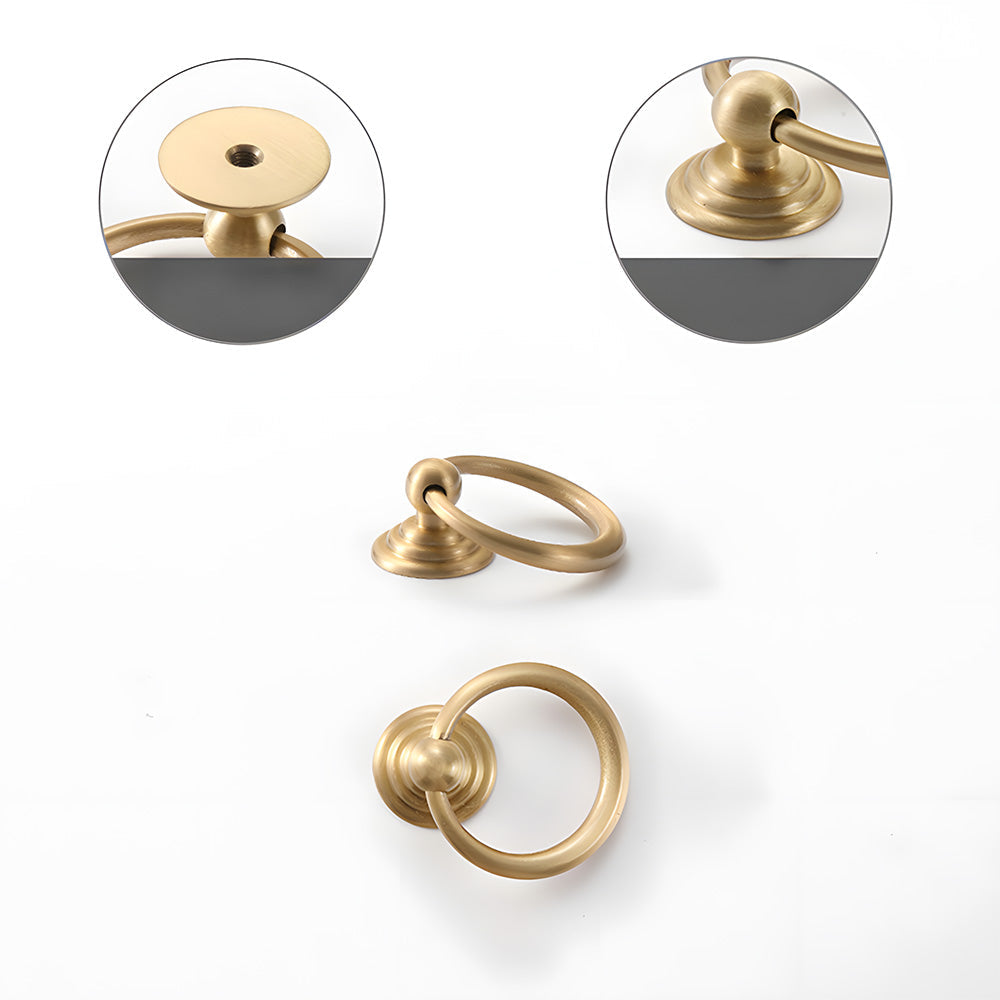 Antique Art Deco Brass Cabinet Knobs and Pulls