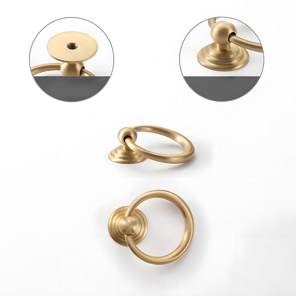 Antique Art Deco Brass Cabinet Knobs and Pulls