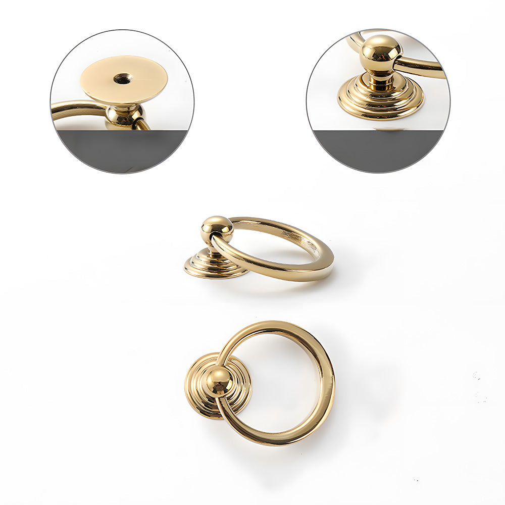Antique Art Deco Brass Cabinet Knobs and Pulls