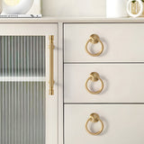 Antique Art Deco Brass Cabinet Knobs and Pulls