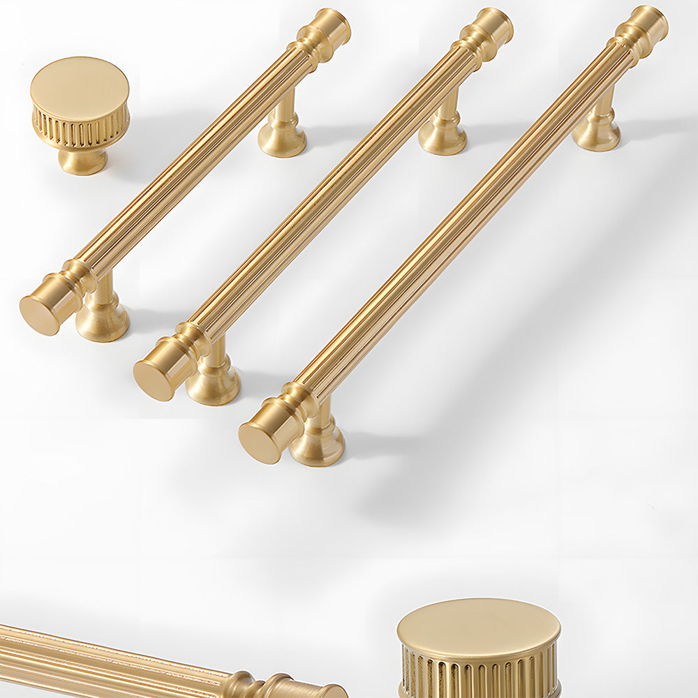 Antique Art Deco Brass Cabinet Knobs and Pulls