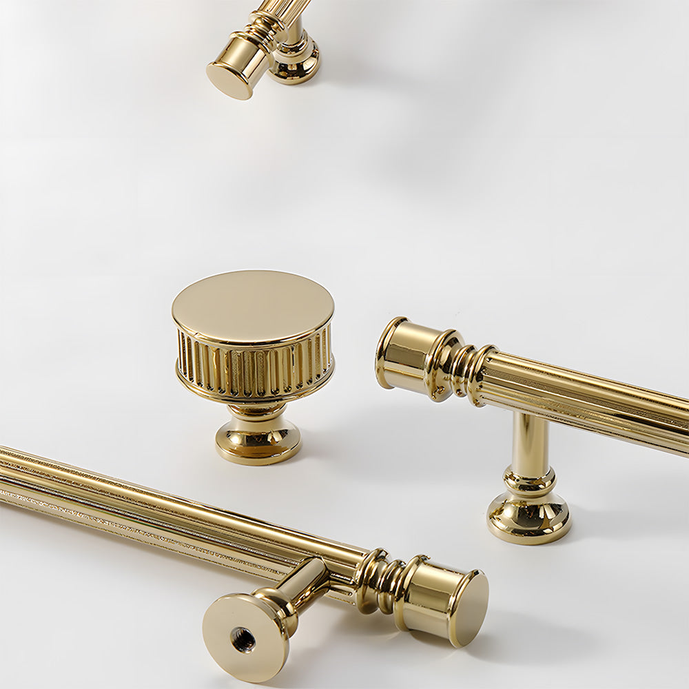 Antique Art Deco Brass Cabinet Knobs and Pulls