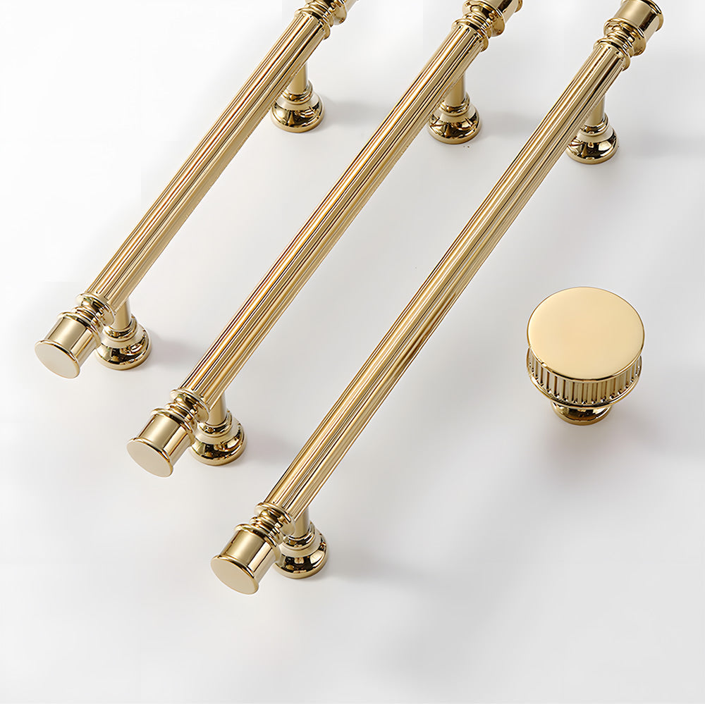 Antique Art Deco Brass Cabinet Knobs and Pulls