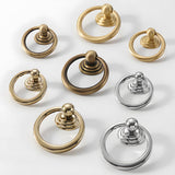 Antique Art Deco Brass Cabinet Knobs and Pulls