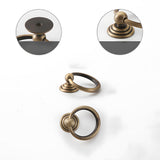 Antique Art Deco Brass Cabinet Knobs and Pulls