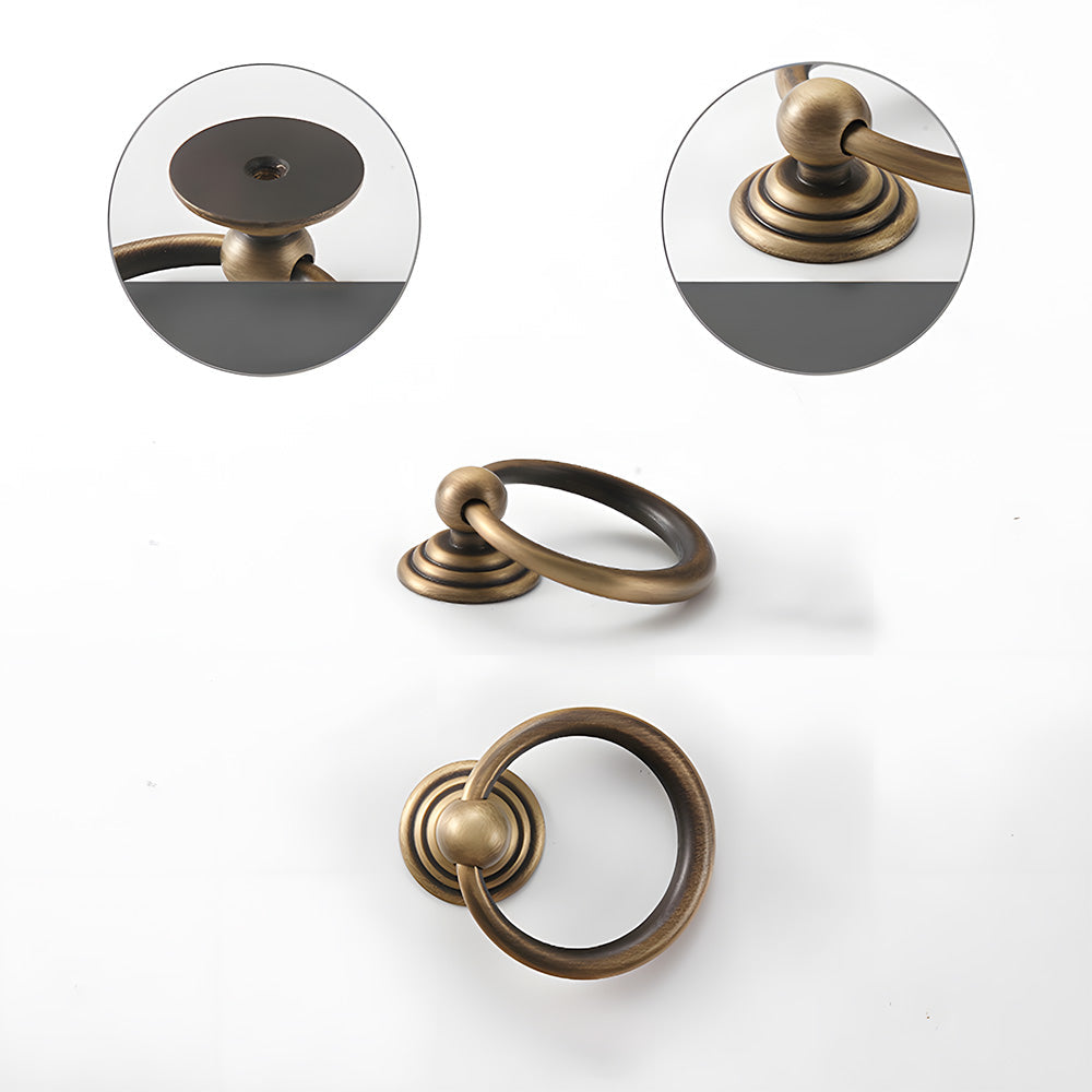 Antique Art Deco Brass Cabinet Knobs and Pulls