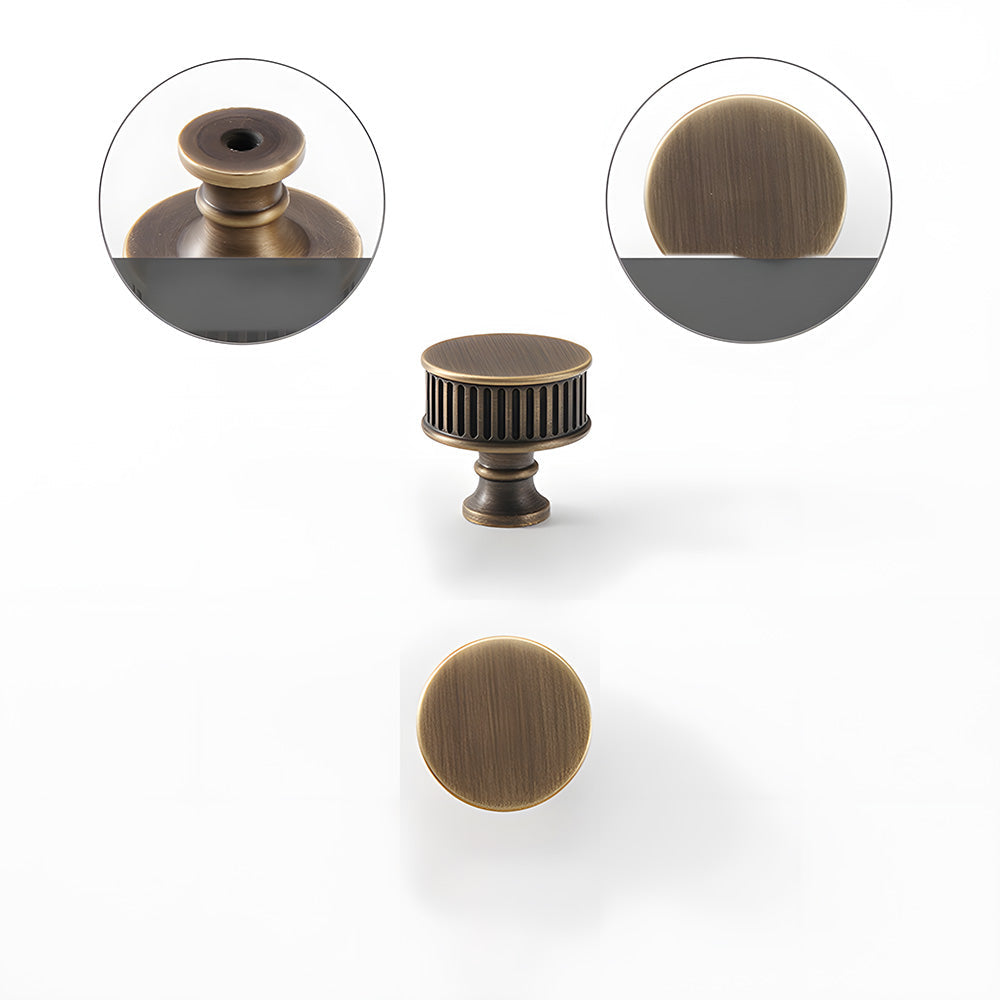 Antique Art Deco Brass Cabinet Knobs and Pulls