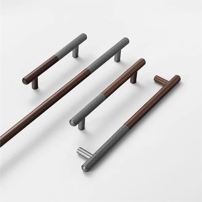 Stylish Patchwork Knurled Wardrobe Handle