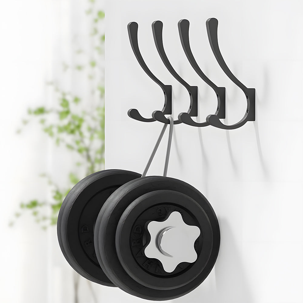 Wall Mount Heavy Duty Coat and Backpack Hooks
