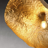 Brass Wavy Lotus Leaf Pendants