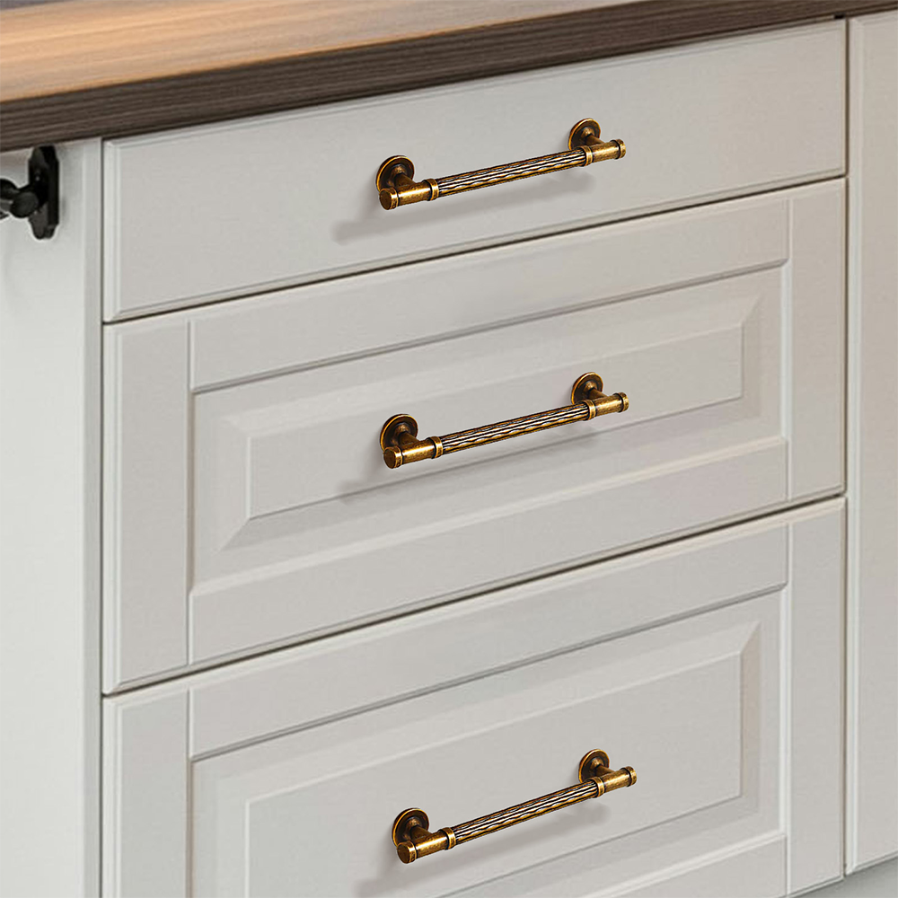 Fashionable Textured Zinc Alloy Cabinet Handles