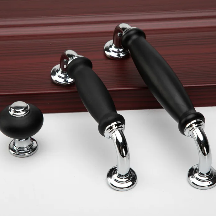 European Solid Zinc Alloy Kitchen Cabinet Handles