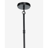 Clyde Chandelier — Mid-Century Brass Ceiling Light with Warm Open-Arm Glow