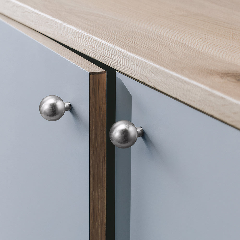 Luxury Silver Nickel Brushed Wardrobe Door Cabinet Handles