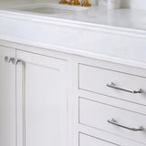 Luxury Silver Nickel Brushed Wardrobe Door Cabinet Handles