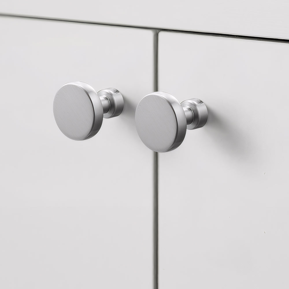 Luxury Silver Nickel Brushed Wardrobe Door Cabinet Handles