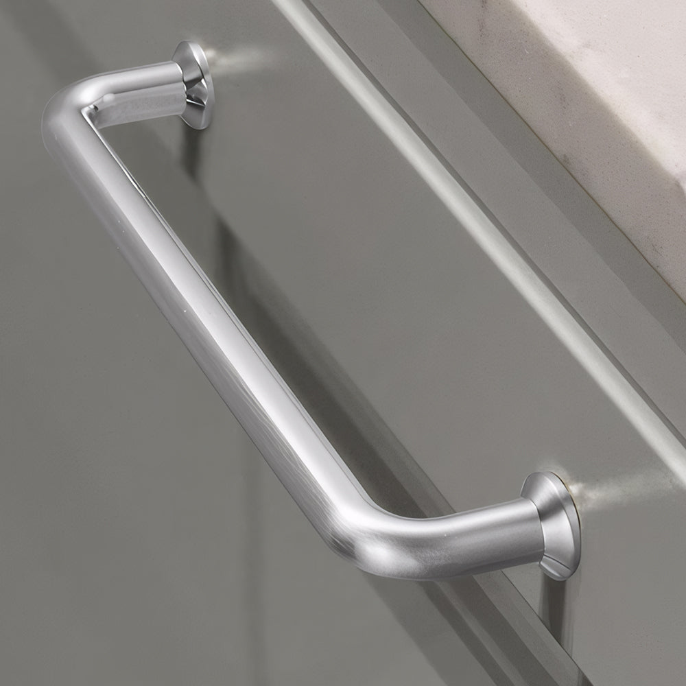 Luxury Silver Nickel Brushed Wardrobe Door Cabinet Handles