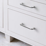 Luxury Silver Nickel Brushed Wardrobe Door Cabinet Handles