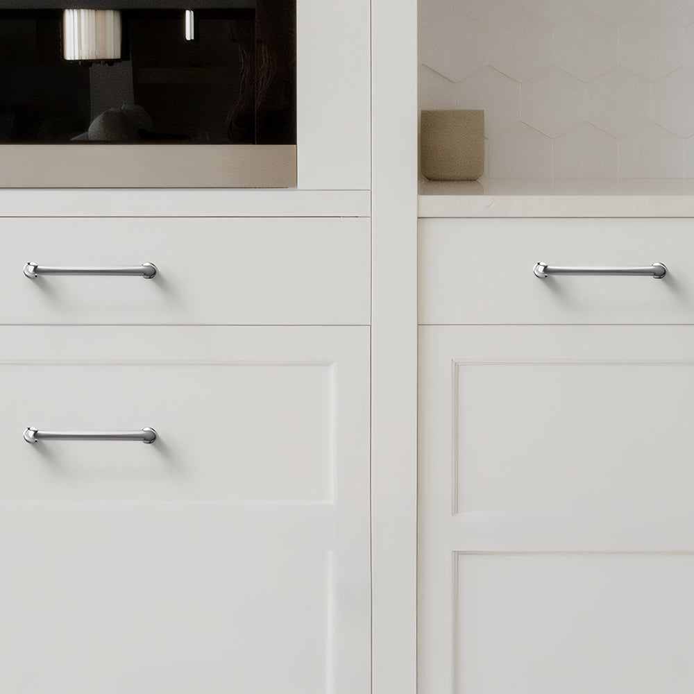 Luxury Silver Nickel Brushed Wardrobe Door Cabinet Handles