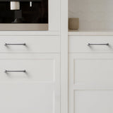 Luxury Silver Nickel Brushed Wardrobe Door Cabinet Handles