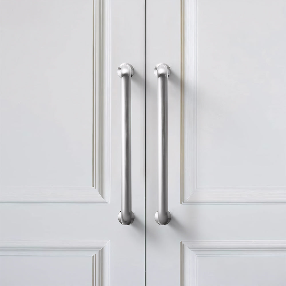 Luxury Silver Nickel Brushed Wardrobe Door Cabinet Handles