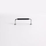French Cowhide Brass Leather Cabinet Door Handle