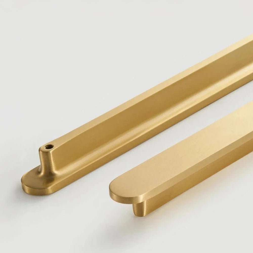 Rounded Edges Solid Brass Kitchen Cabinet Handles