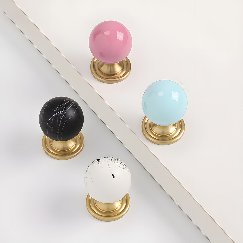 Creative Ball Brass Cabinet Knobs