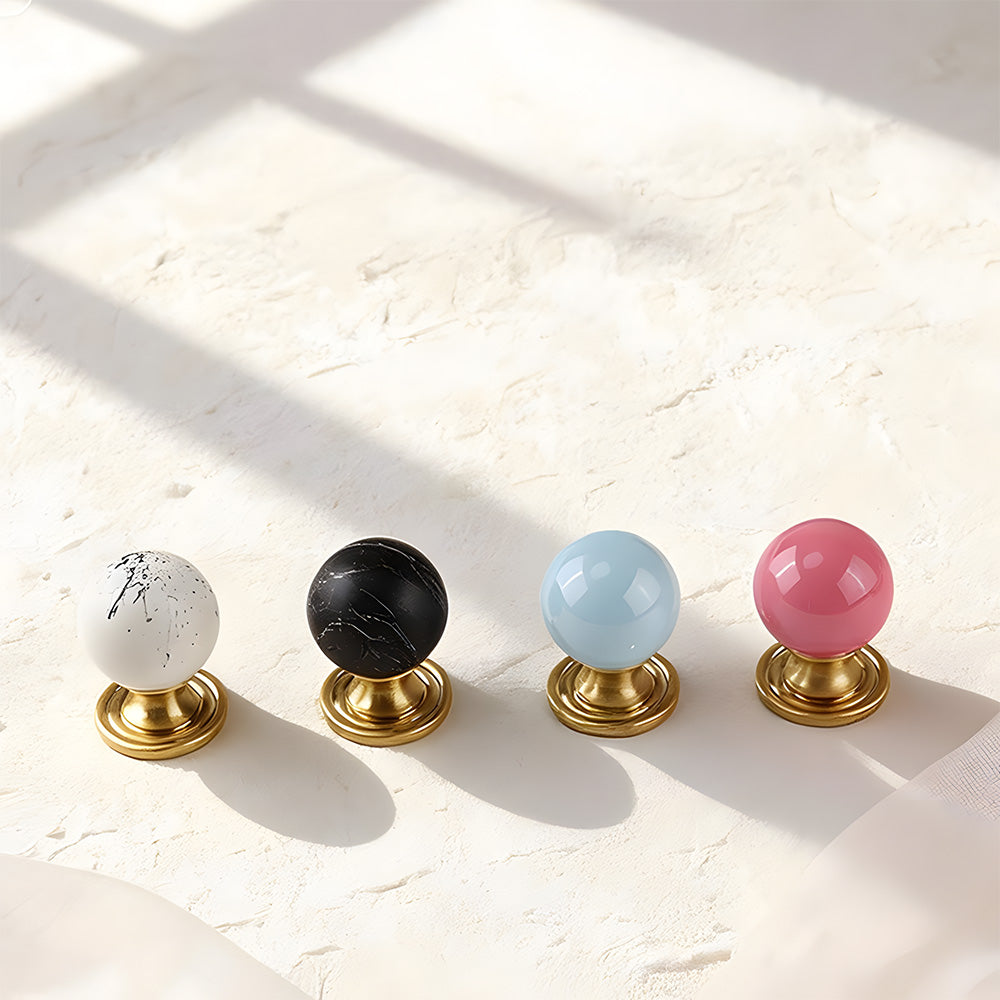 Creative Ball Brass Cabinet Knobs