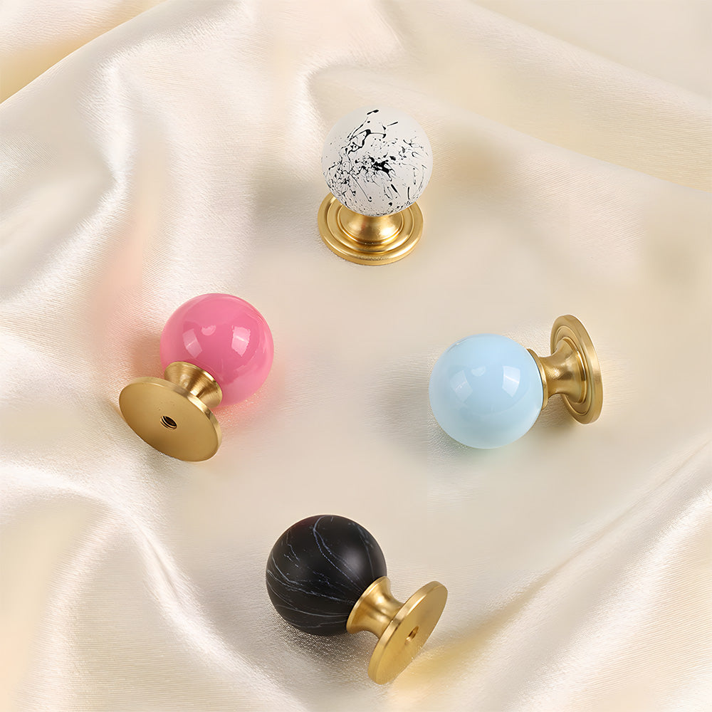 Creative Ball Brass Cabinet Knobs