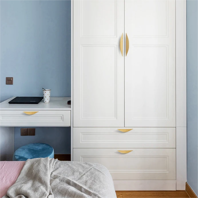 Half Moon Finger Edge Cabinet Handles Door Hardware