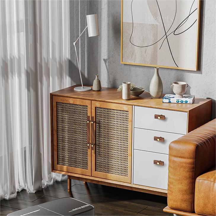 Stylish and Durable Walnut Brass Cabinet Handles