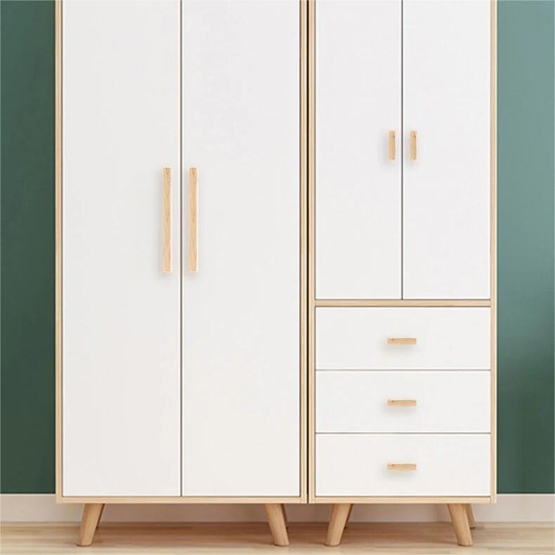 Universal Wooden Door Handles for Drawers Cupboards Kitchen Cabinets