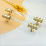 Transparent Acrylic Cabinet Drawer Dresser T Bar Handles