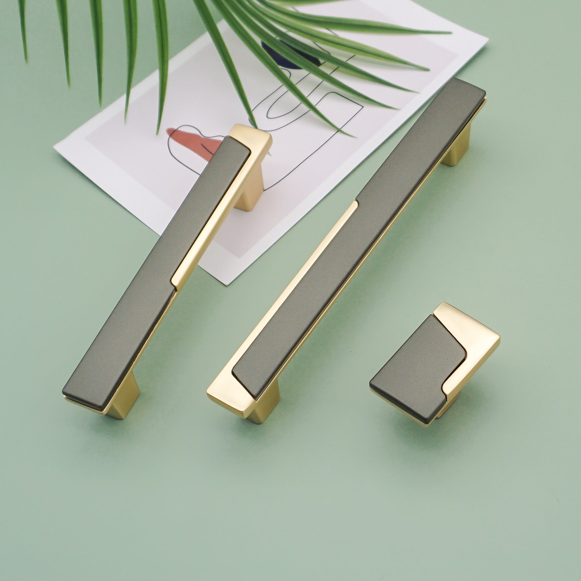 Modern Zinc Alloy Removable Cabinet Handles Drawer Pulls