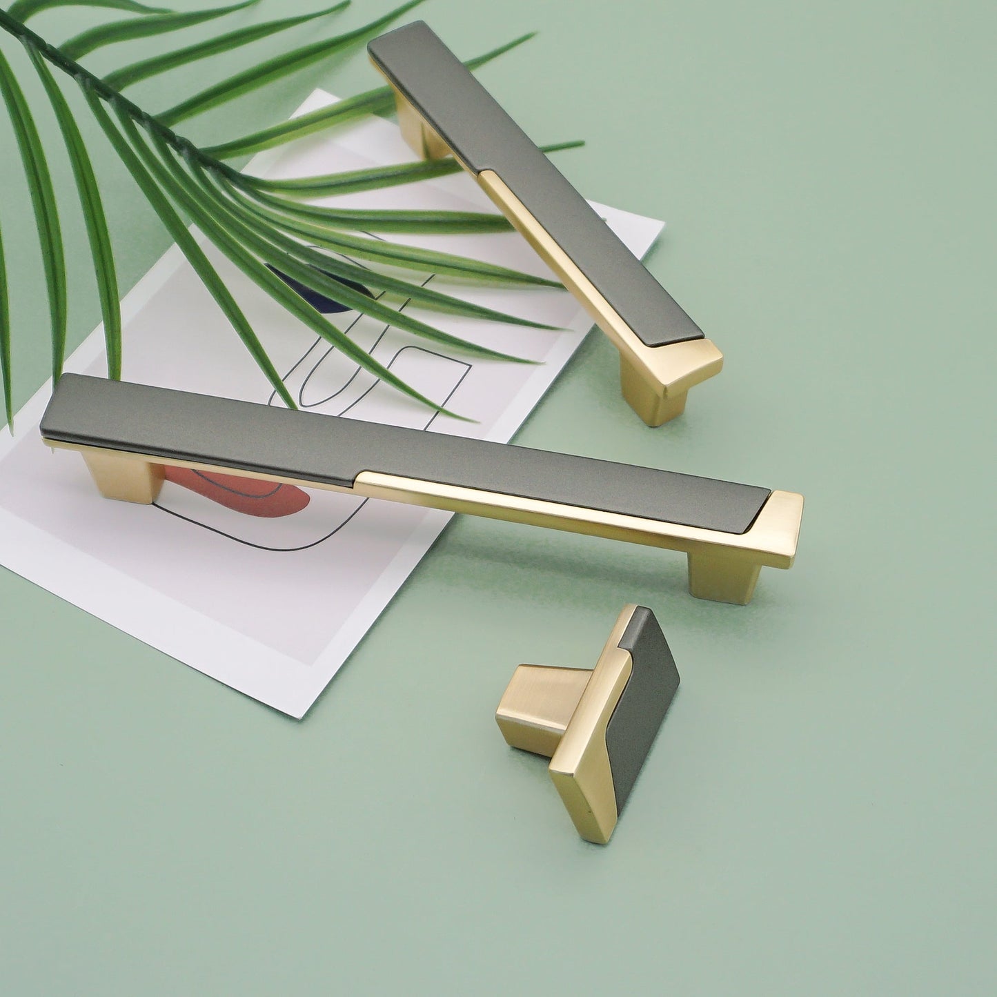 Zinc Alloy Modern Cabinet Handles Drawer Pulls for Kitchen