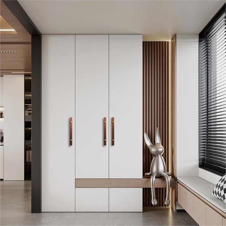 Stylish and Durable Walnut Brass Cabinet Handles